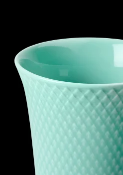Lyngby Porcelæn Vaser Og Urtepotteskjulere*Rhombe Color Vase H15 cm aqua porselen