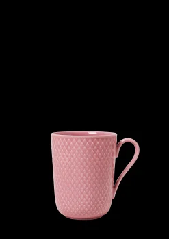 Lyngby Porcelæn Krus*Rhombe Color Kopp med hank 33 cl rosa