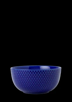 Lyngby Porcelæn Serveringskåler*Rhombe Color Skål Ø13 cm mørk blå