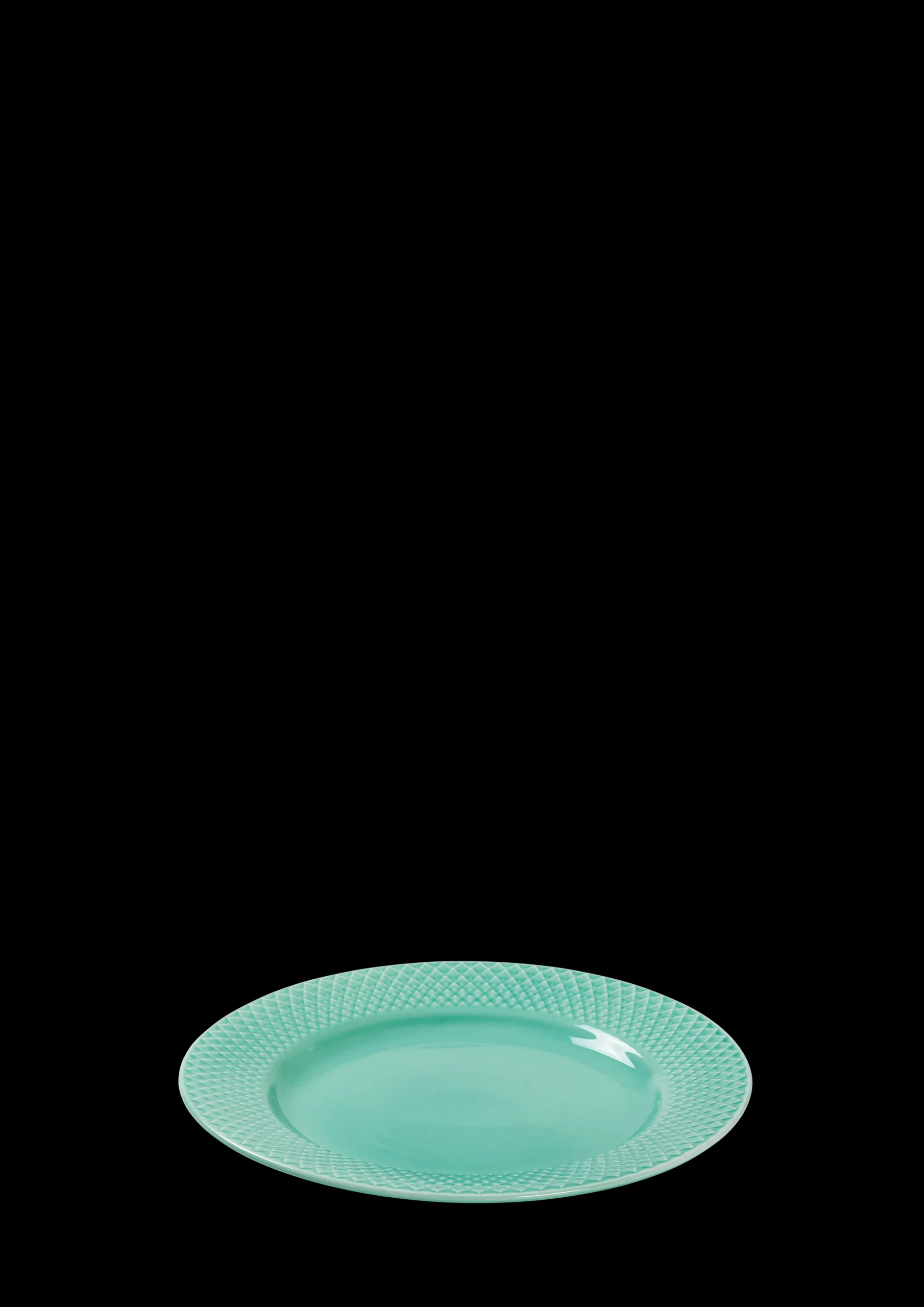 Lyngby Porcelæn Lunsjtallerkener|Servise*Rhombe Color Lunsjtallerken Ø21 cm aqua