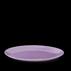 Lyngby Porcelæn Serveringsfat*Rhombe Color Oval serveringsfat lilla