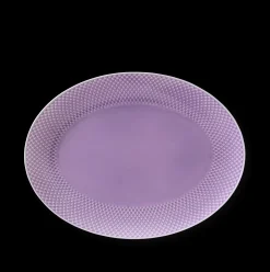 Lyngby Porcelæn Serveringsfat*Rhombe Color Oval serveringsfat lilla