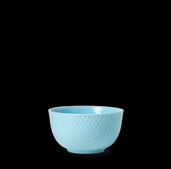 Lyngby Porcelæn Serveringskåler*Rhombe Color Skål Ø11 cm turkis