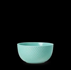 Lyngby Porcelæn Serveringskåler*Rhombe Color Skål Ø13 cm aqua