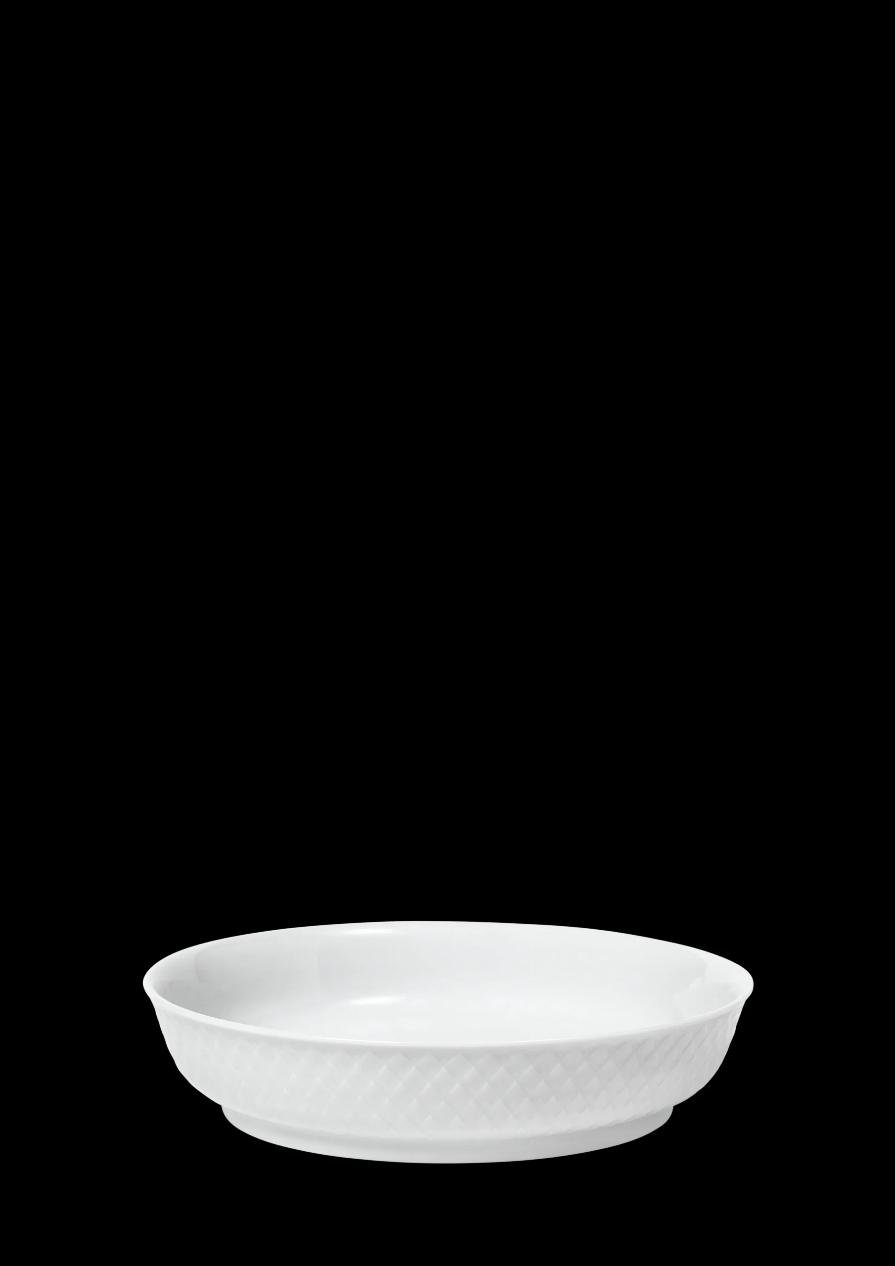 Lyngby Porcelæn Desserttallerkner Og Asjetter|Servise*Rhombe Desserttallerken Ø16 cm hvit