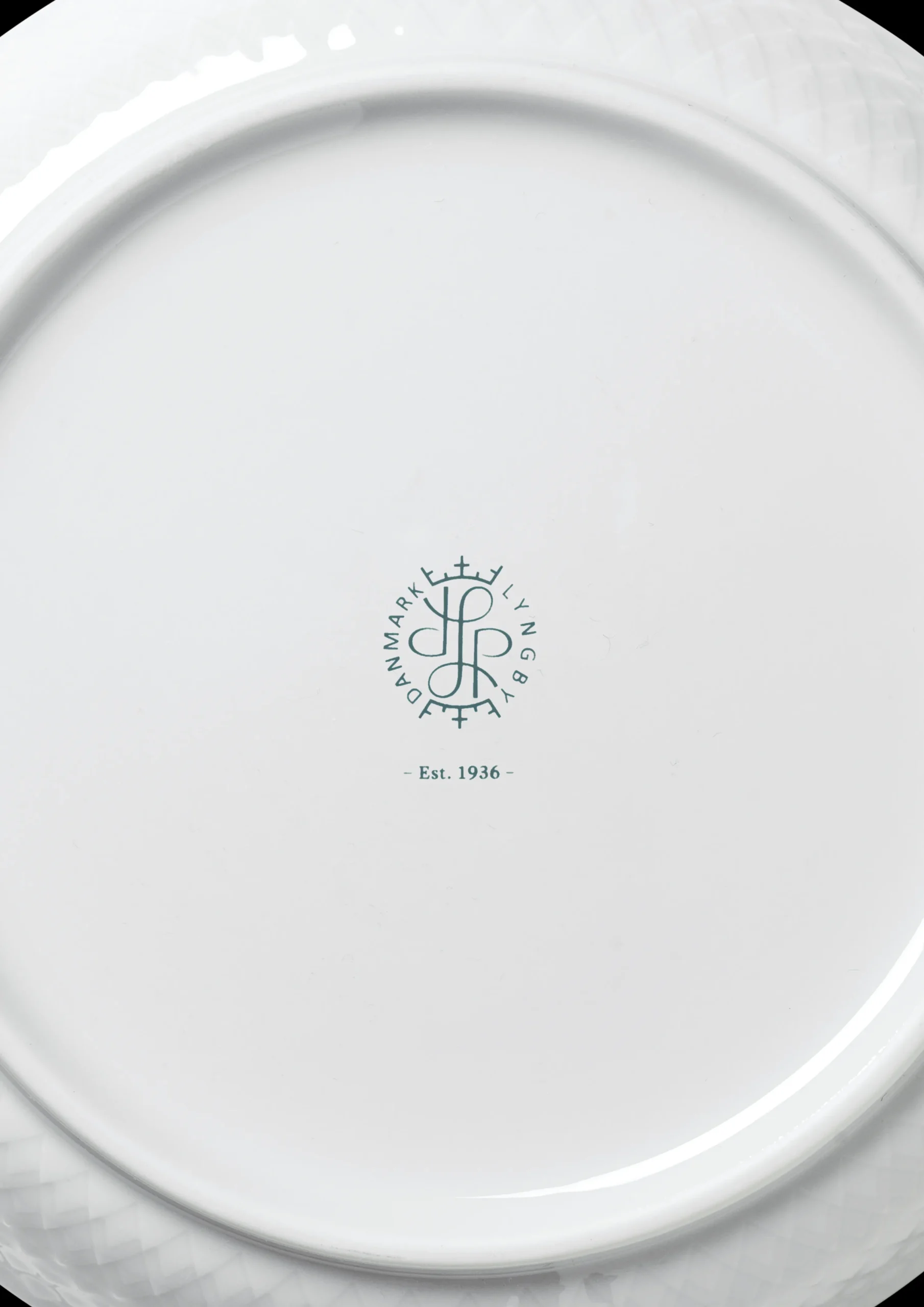 Lyngby Porcelæn Desserttallerkner Og Asjetter|Servise*Rhombe Desserttallerken Ø16 cm hvit