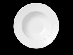 Lyngby Porcelæn Dype Tallerkner|Servise*Rhombe Dyp tallerken Ø24.5 cm hvit