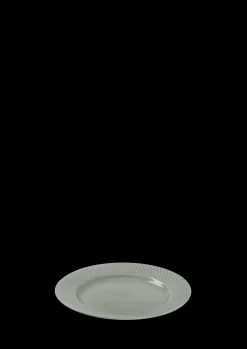 Lyngby Porcelæn Lunsjtallerkener|Servise*Rhombe Earth Lunsjtallerken Ø21 cm moss