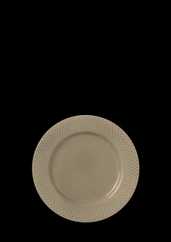 Lyngby Porcelæn Lunsjtallerkener|Servise*Rhombe Earth Lunsjtallerken Ø23 cm clay