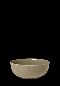 Lyngby Porcelæn Serveringskåler*Rhombe Earth Skål Ø15.5 cm clay - Kjøp nå