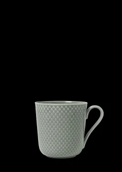 Lyngby Porcelæn Krus*Rhombe Earth Kopp med hank 39 cl moss