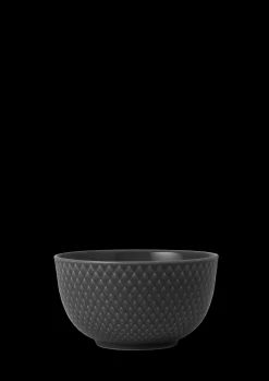 Lyngby Porcelæn Serveringskåler*Rhombe Earth Skål Ø11 cm slate - Kjøp nå