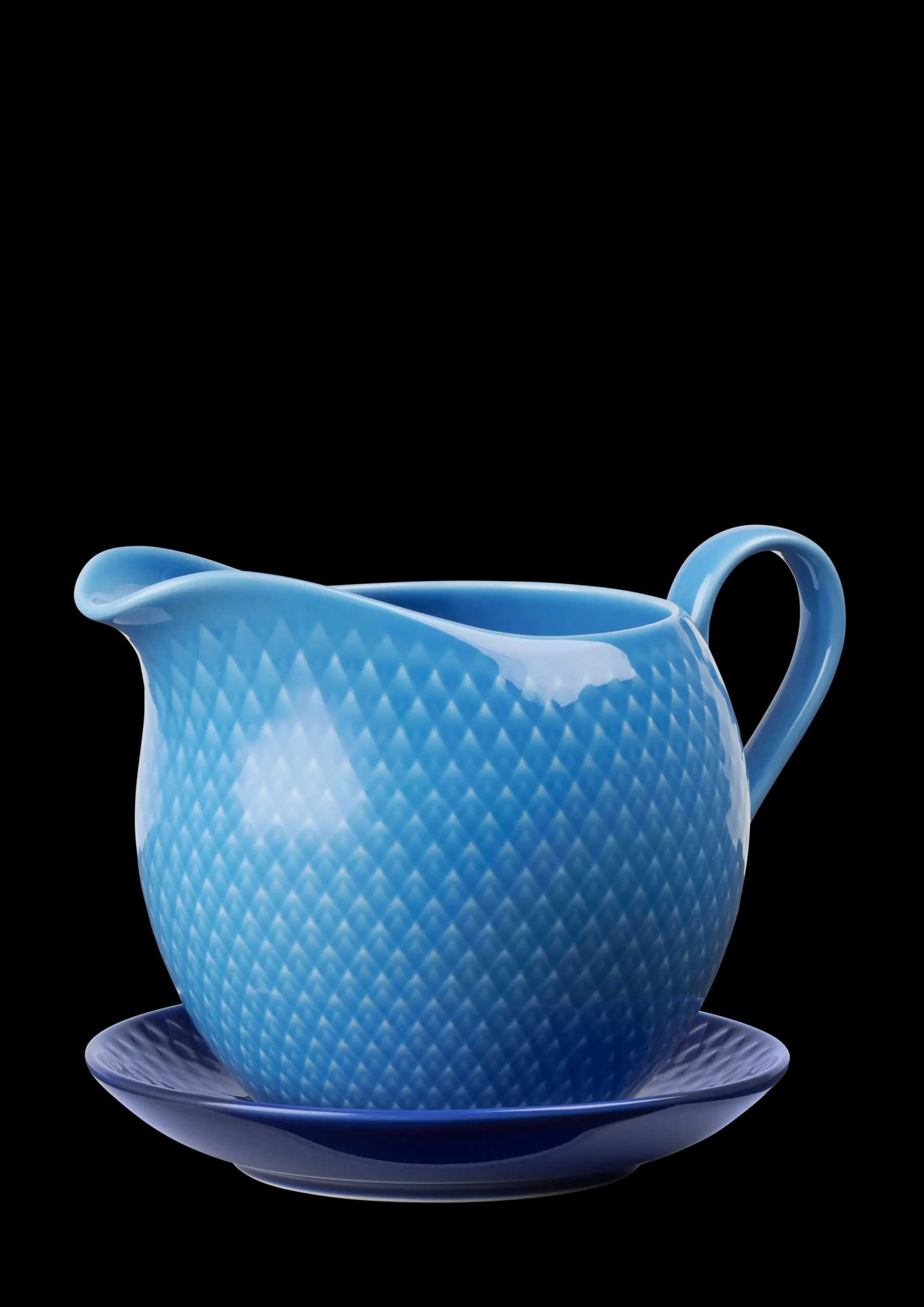 Lyngby Porcelæn Sausesnebb*Rhombe Farge gryte 67 cl blå - Kjøp her