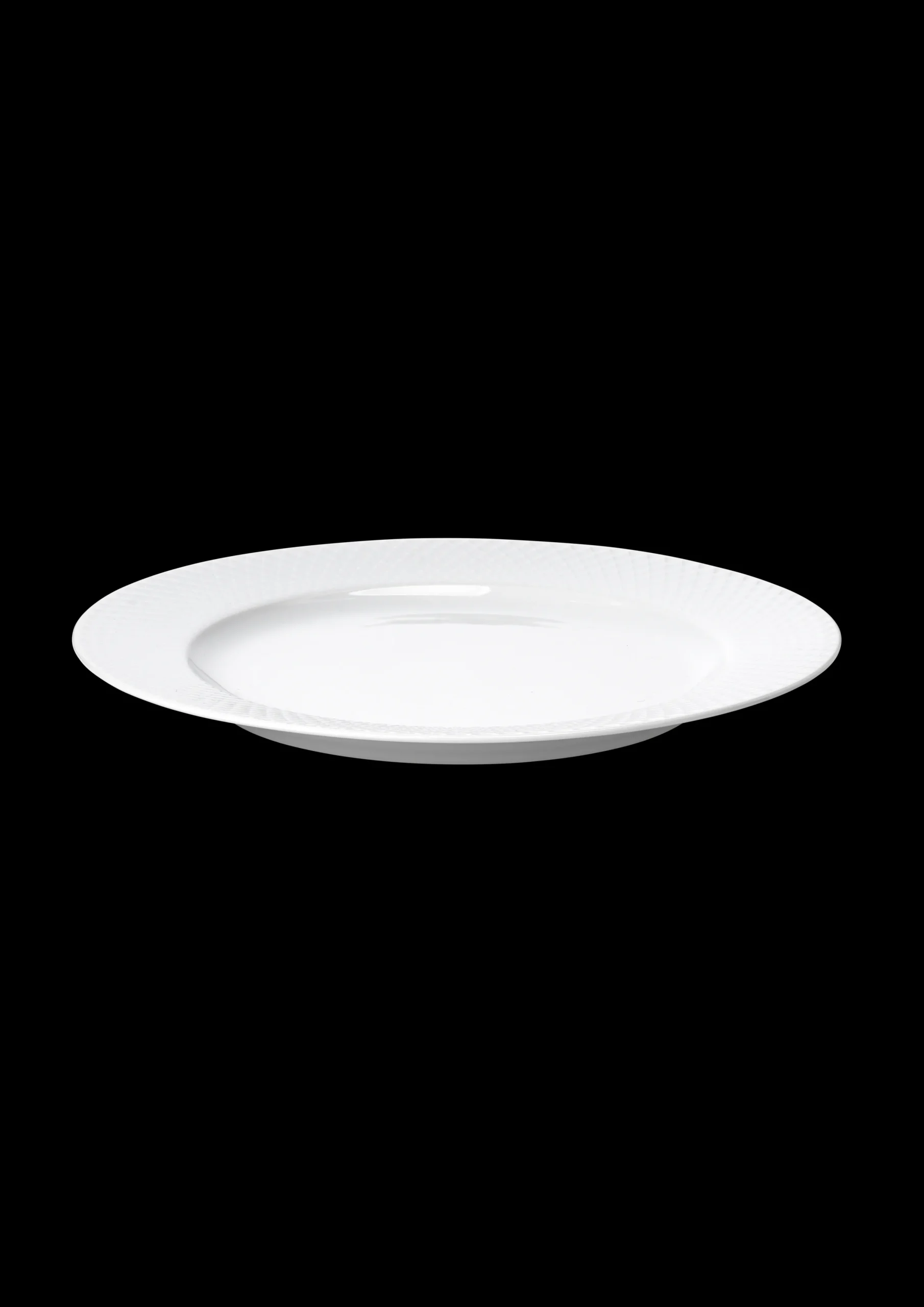 Lyngby Porcelæn Middagstallerkner|Servise*Rhombe Middagstallerken Ø27 cm hvit