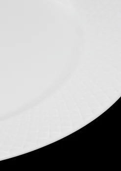 Lyngby Porcelæn Middagstallerkner|Servise*Rhombe Middagstallerken Ø27 cm hvit