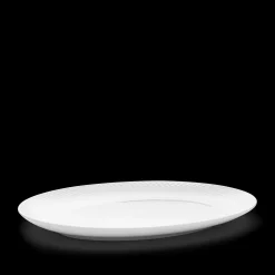 Lyngby Porcelæn Serveringsfat*Rhombe Oval serveringsfat 35x26.5 hvit
