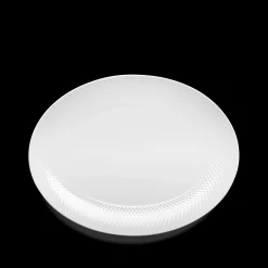 Lyngby Porcelæn Serveringsfat*Rhombe Oval serveringsfat 35x26.5 hvit