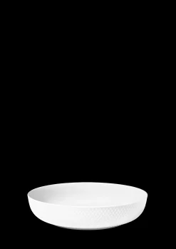 Lyngby Porcelæn Serveringskåler*Rhombe Serveringsskål Ø28 cm hvit - Kjøp nå