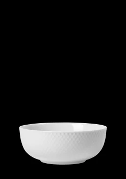 Lyngby Porcelæn Serveringskåler*Rhombe Skål Ø15.5 cm hvit - Kjøb her
