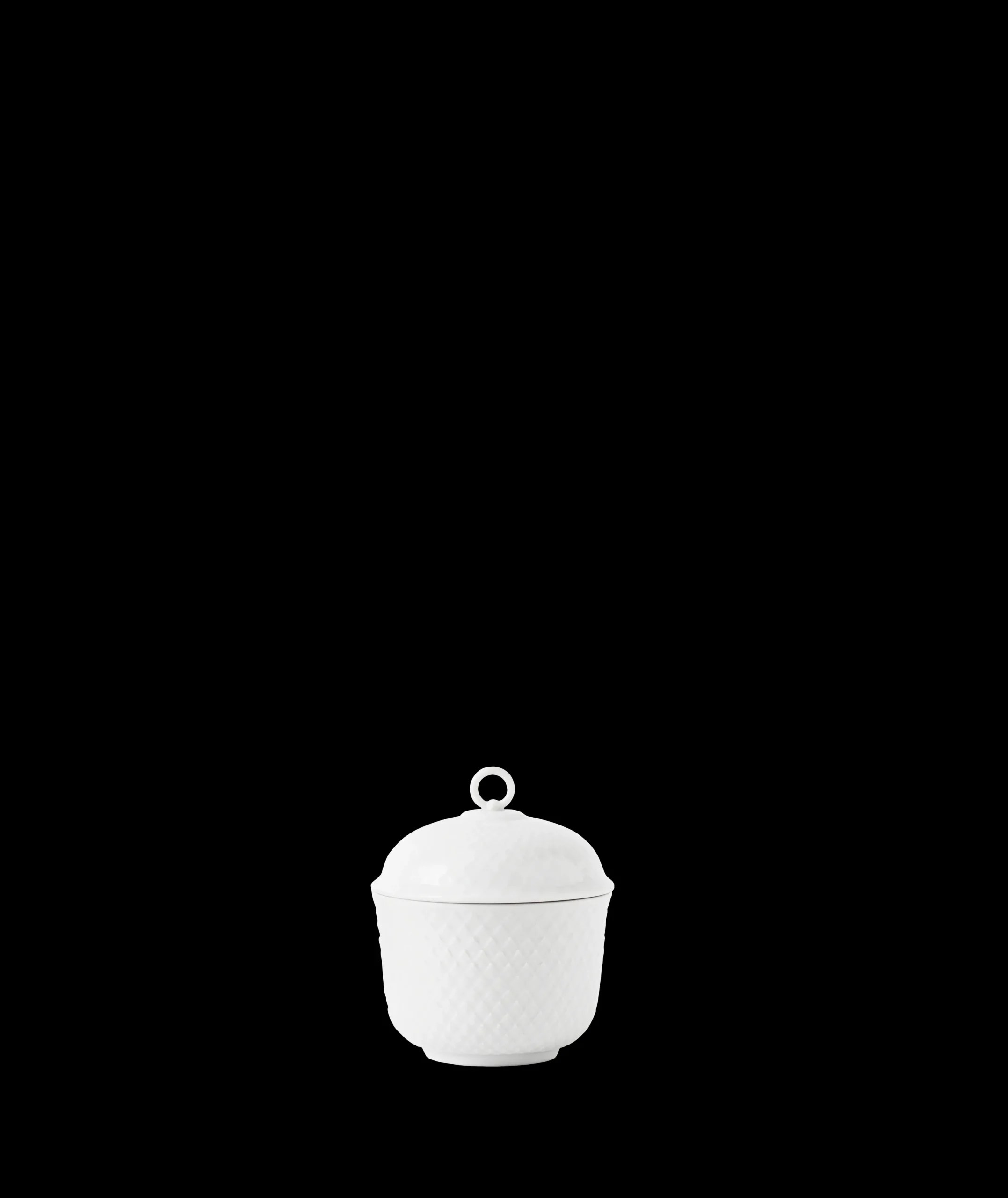 Lyngby Porcelæn Serveringskåler*Rhombe Skål Ø8.5 cm hvit
