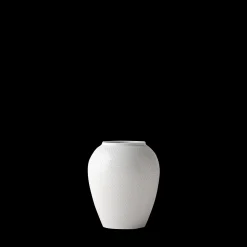 Lyngby Porcelæn Vaser Og Urtepotteskjulere*Rhombe Vase H16.5 hvit porselen