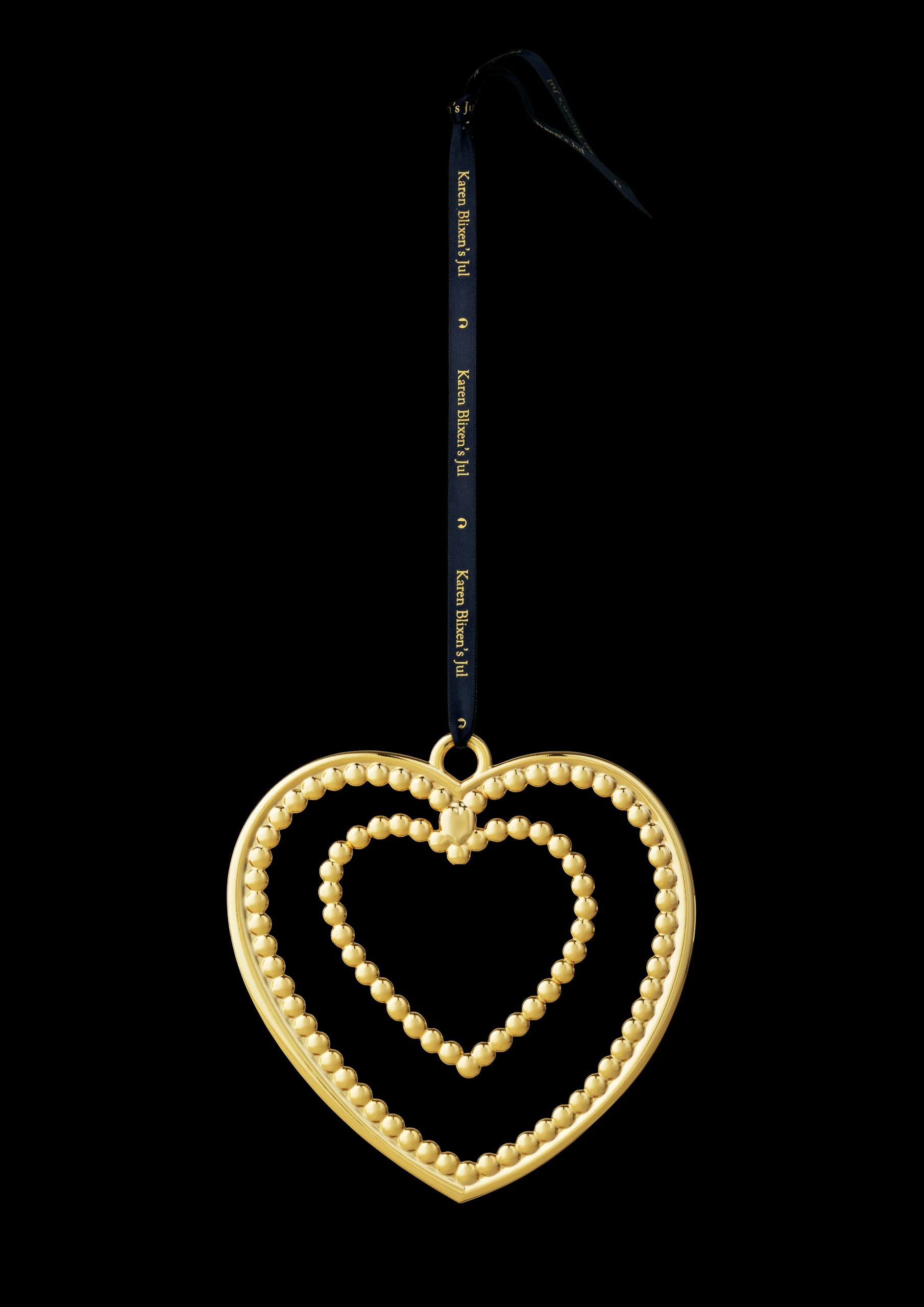 Rosendahl Julepynt|Julepynt*Ball Heart H12 forgylt