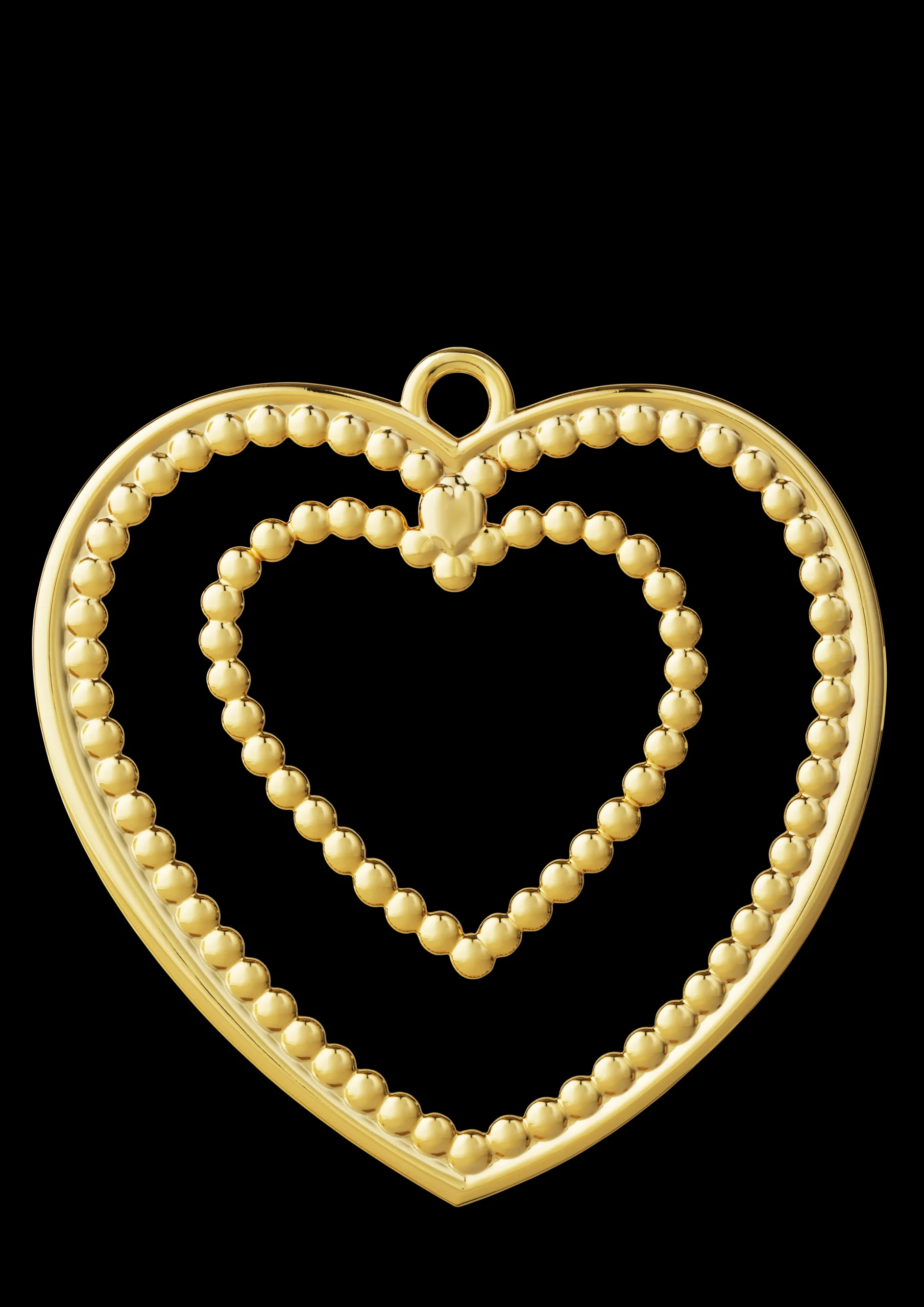 Rosendahl Julepynt|Julepynt*Ball Heart H12 forgylt