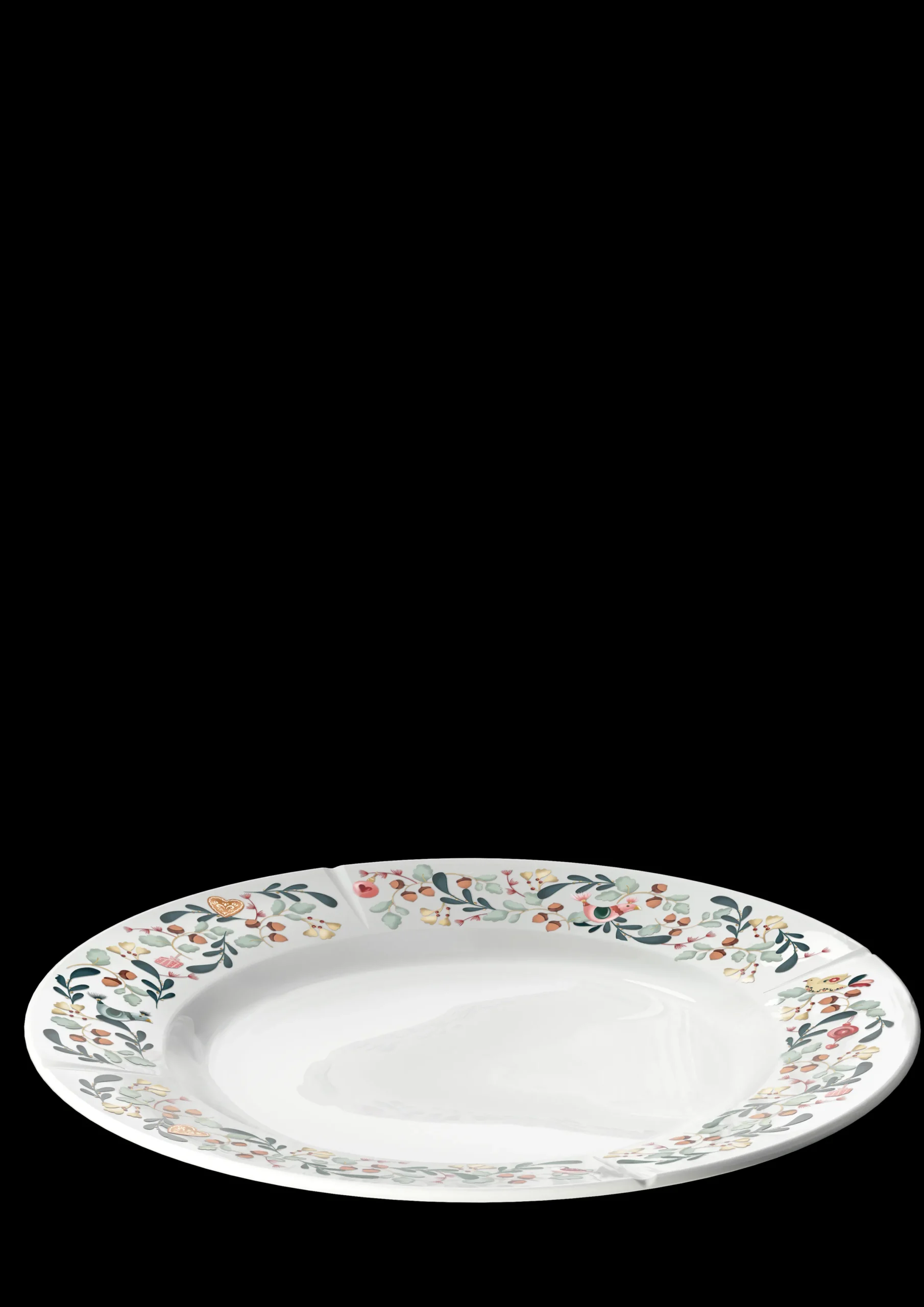 Rosendahl Middagstallerkner|Servise*GC Cottage Tallerken Ø27 cm hvit m. deko - Kjøp nå