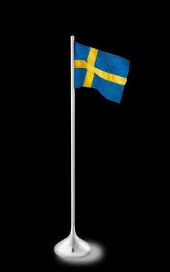 Rosendahl Bordflagg|Bursdag*RO Bordflagg svensk H35 sølvfarget